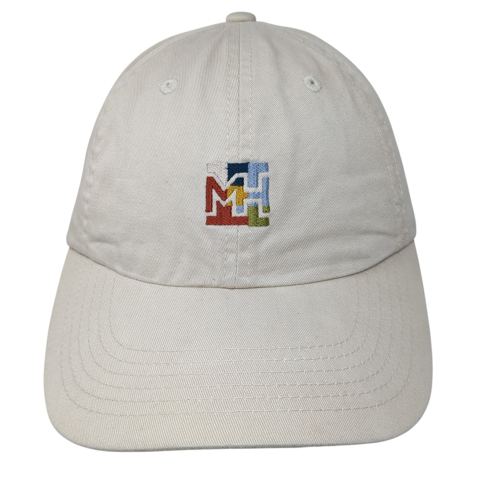 Port Authority Slideback Hat Beige One Size Embroidered Logo Outdoor